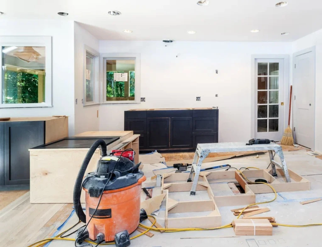 Building renovation in progress